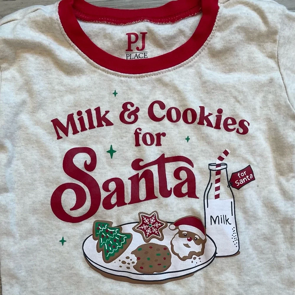 The Children’s Place | Milk And Cookies Snug Fit Cotton Pajamas | Size: 5T